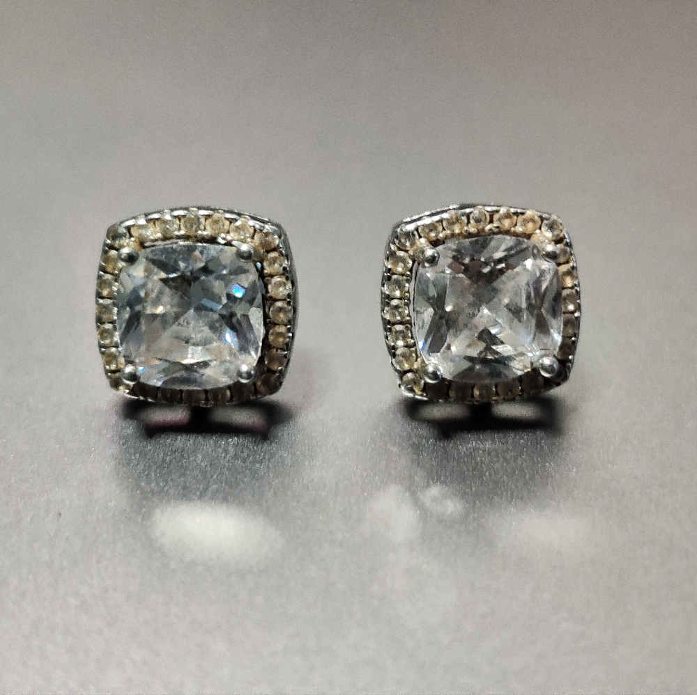 Sterling silver 925 & CZ Stud Earrings